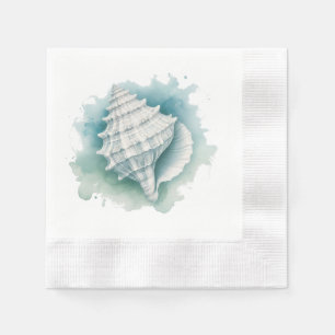 Serviette En Papier Coquillage côtier/nautique