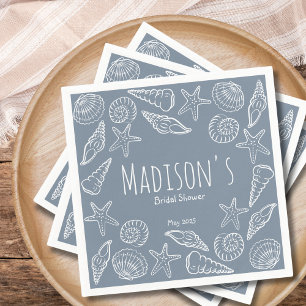 Serviette En Papier Coquillages et Étoiles de Mer : Réception de Maria