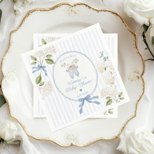 Serviette En Papier Corde à linge coquette pour Baby Shower sur le thè