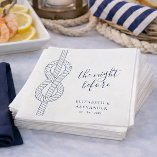 Serviette En Papier Corde nautique Dîner de répétition moderne