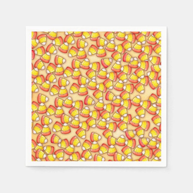 Serviette En Papier Corne à bonbons (Devant)