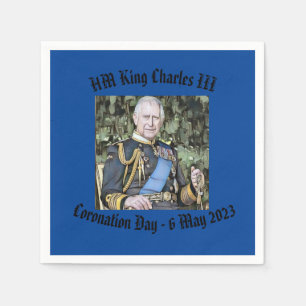 Serviette En Papier Coronation du roi Charles III