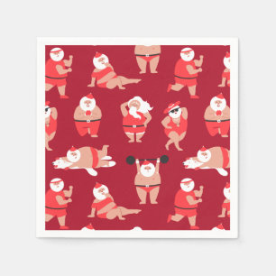 Serviette En Papier Corps positif Père Noël Holiday