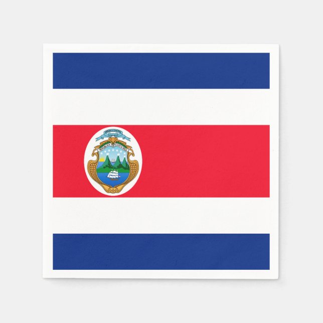 Serviette En Papier Costa Rica (Devant)