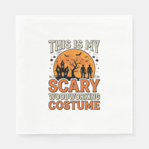 Serviette En Papier Costume de menuiserie effrayant Halloween Design V