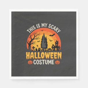 Serviette En Papier Costume Halloween effrayant Design de coucher de s