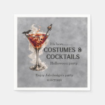 Costumes Élégants Simples Cocktails Soirée Hallowe