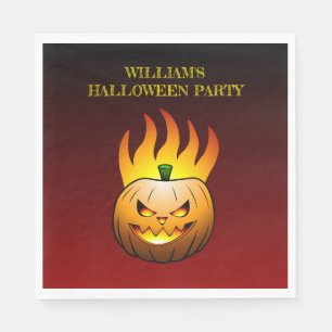 Serviette En Papier Cosy Jack olantern Citrouille d'Halloween