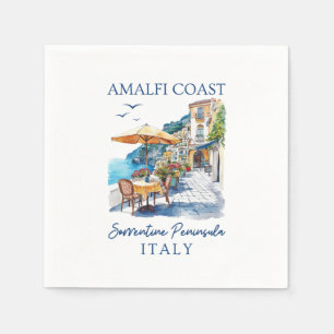 Serviette En Papier Côte Amalfi - Positano Italie Voyage