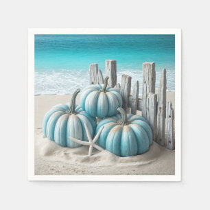 Serviette En Papier Côte Blue Beach Citrouilles