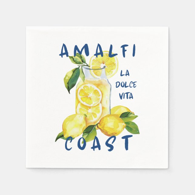 Serviette En Papier Côte d'Amalfi - La Dolce Vita Limoncello (Devant)