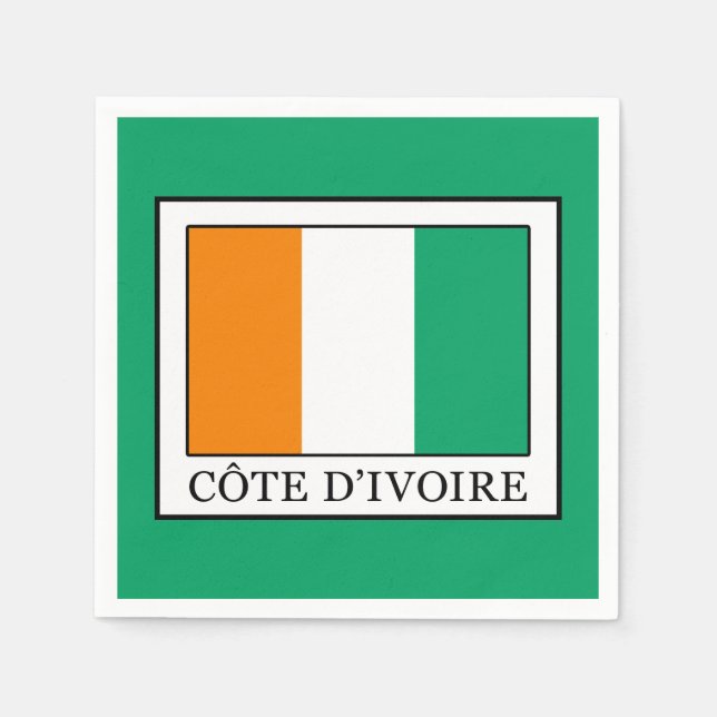 Serviette En Papier Côte d'Ivoire (Devant)