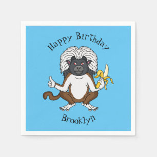Serviette En Papier Cotton Top Tamarin montoon est une illustration