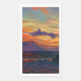SERVIETTE EN PAPIER COUCHER DE SOLEIL