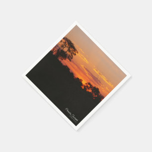 Serviette En Papier Coucher de soleil d'Acacia