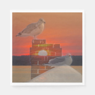 Serviette En Papier Coucher de soleil de Seagull
