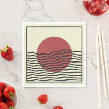 Coucher de soleil du style Bauhaus
