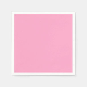 Serviette En Papier Couleur carnation rose solide   Classique   Élégan