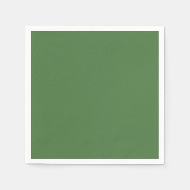 Serviette En Papier Couleur ferme verte (Devant)