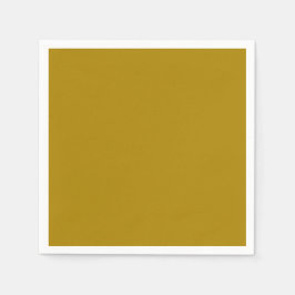 Serviette En Papier Couleur jaune moutarde solide | Hex# AC8400