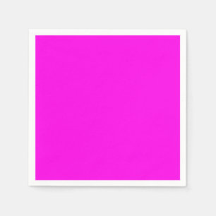 Serviette En Papier Couleur solide Magenta brillante