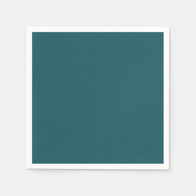 Serviette En Papier Couleur solide Oceanic Turquoise (Devant)