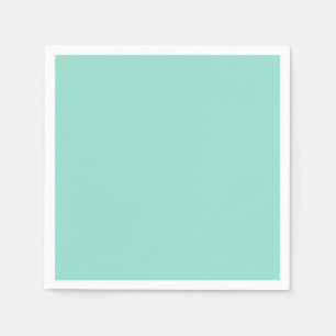 Serviette En Papier Couleur solide Plage Verre uni aqua vert menthe