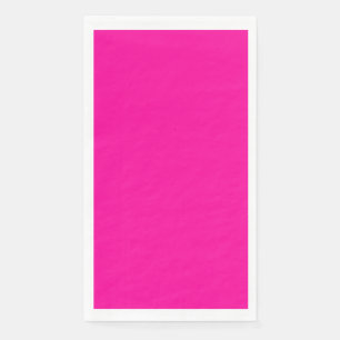 Serviette En Papier Couleur solide rose néon