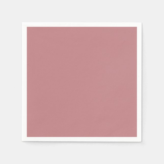 Serviette En Papier Couleur solide Rose poussiéreux (Devant)