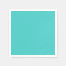 Serviette En Papier Couleur solide turquoise moyenne