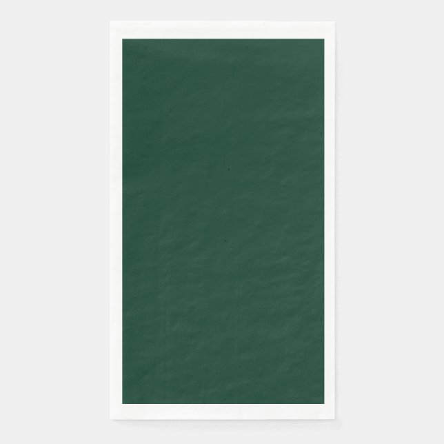 Serviette En Papier Couleur solide vert foncé (Devant)