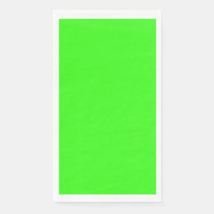 Serviette En Papier Couleur solide verte néon