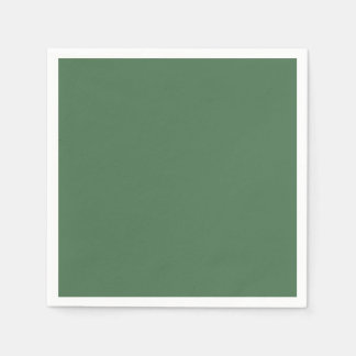 Serviette En Papier Couleur uni clair Moss Green