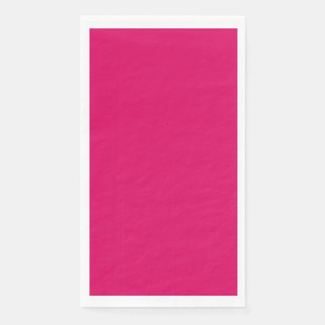 Serviette En Papier Couleur uni rose foncé clair (Devant)