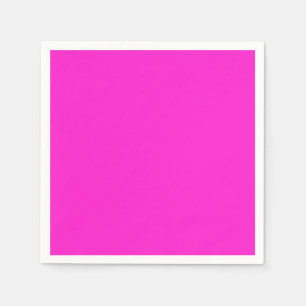 Serviette En Papier Couleur unie magenta chaud