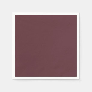 Serviette En Papier Couleur unie marron profond