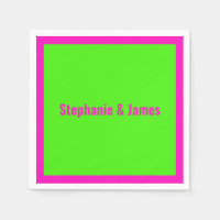 Couleurs DIY Élégantes Rose Choquant Vert Citron