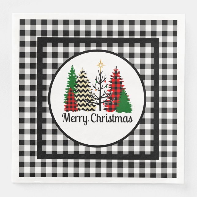 Serviette En Papier Country Christmas (Devant)