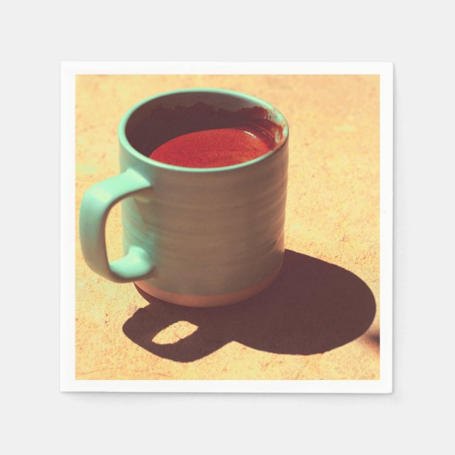 Serviette En Papier Coupe de Mug de mousse riche en café turc (Devant)