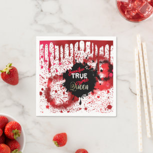 Serviette En Papier Coupes de papier personnalisées True Crime Queen