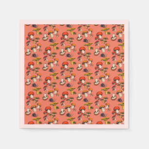 Serviette En Papier Coupes en papier de champignons