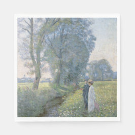 Serviette En Papier Couple engagé (Mariage et mariage) (Fiançailles)