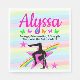 SERVIETTE EN PAPIER COURAGE ET FORCE DE GYMNAST