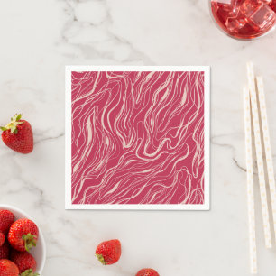 Serviette En Papier Courbes d'esquisse
