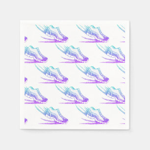 Serviette En Papier Coureur de chaussures Jogger fête d'anniversaire