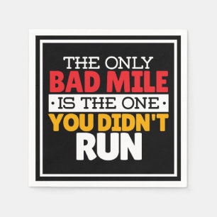 Serviette En Papier Coureur - Drôle Mille Mille À Courir Citation