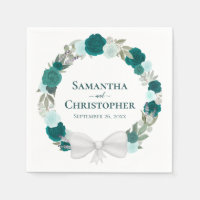 Couronne d'Aqua Turquoise et Mariage Rose Turquois