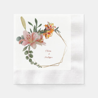 Serviette En Papier Couronne de fleurs sauvages