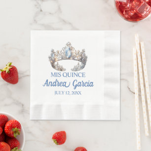 Serviette En Papier Couronne de Quinceanera
