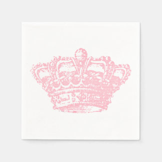 Serviette En Papier Couronne rose